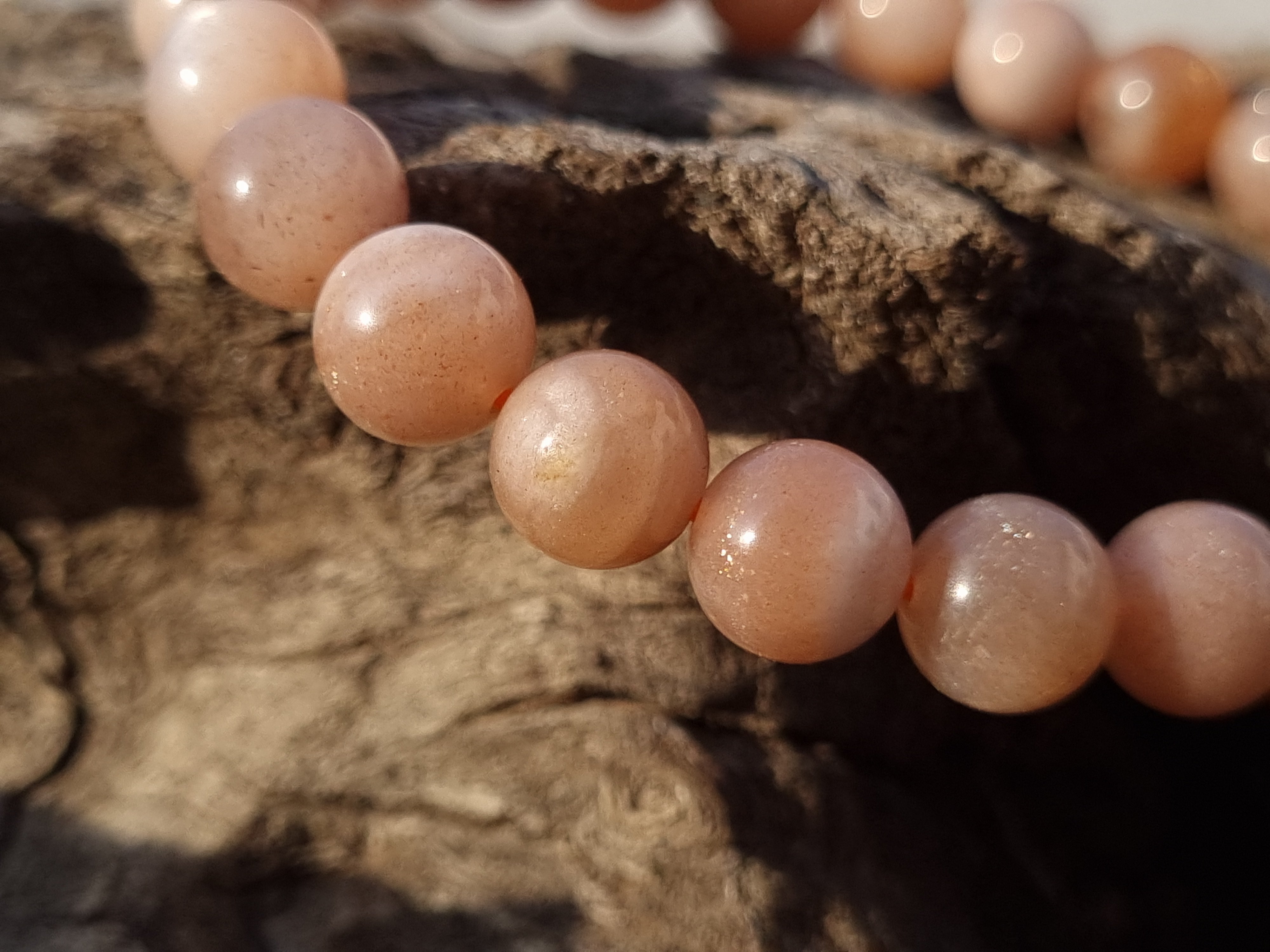 Sunstone Bracelet for Confidence & Joy | Healing Crystal Jewelry for Positive Energy 8 Mm