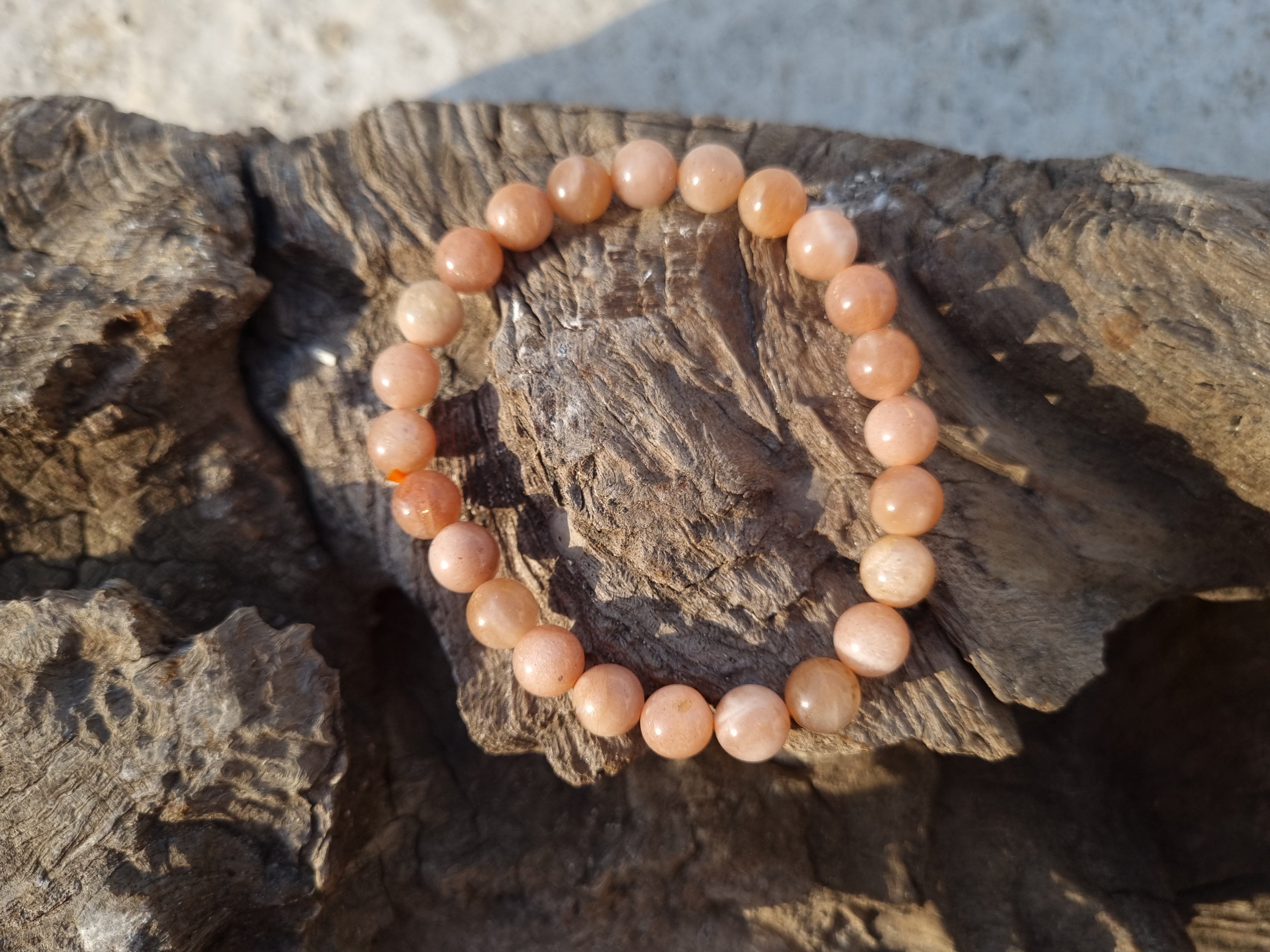 Sunstone Bracelet for Confidence & Joy | Healing Crystal Jewelry for Positive Energy 8 Mm