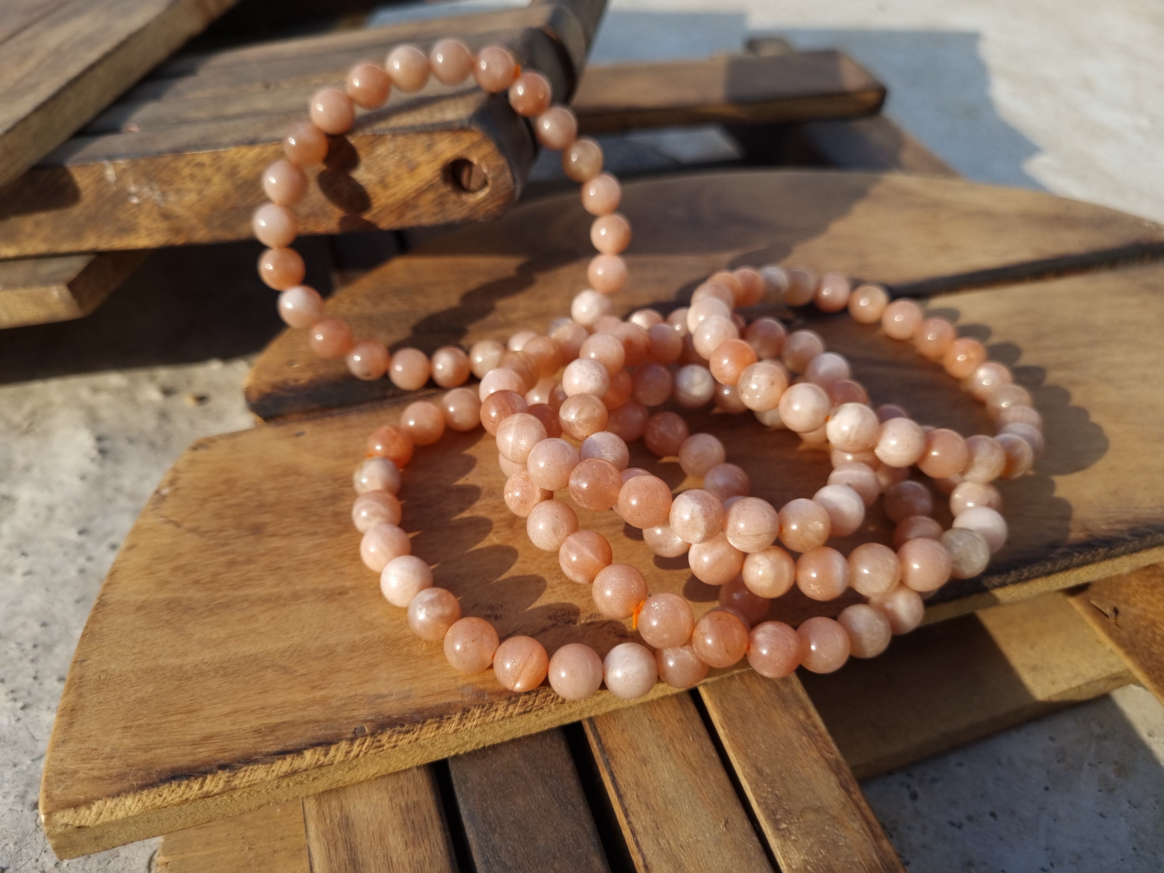Sunstone Bracelet for Confidence & Joy | Healing Crystal Jewelry for Positive Energy 8 Mm