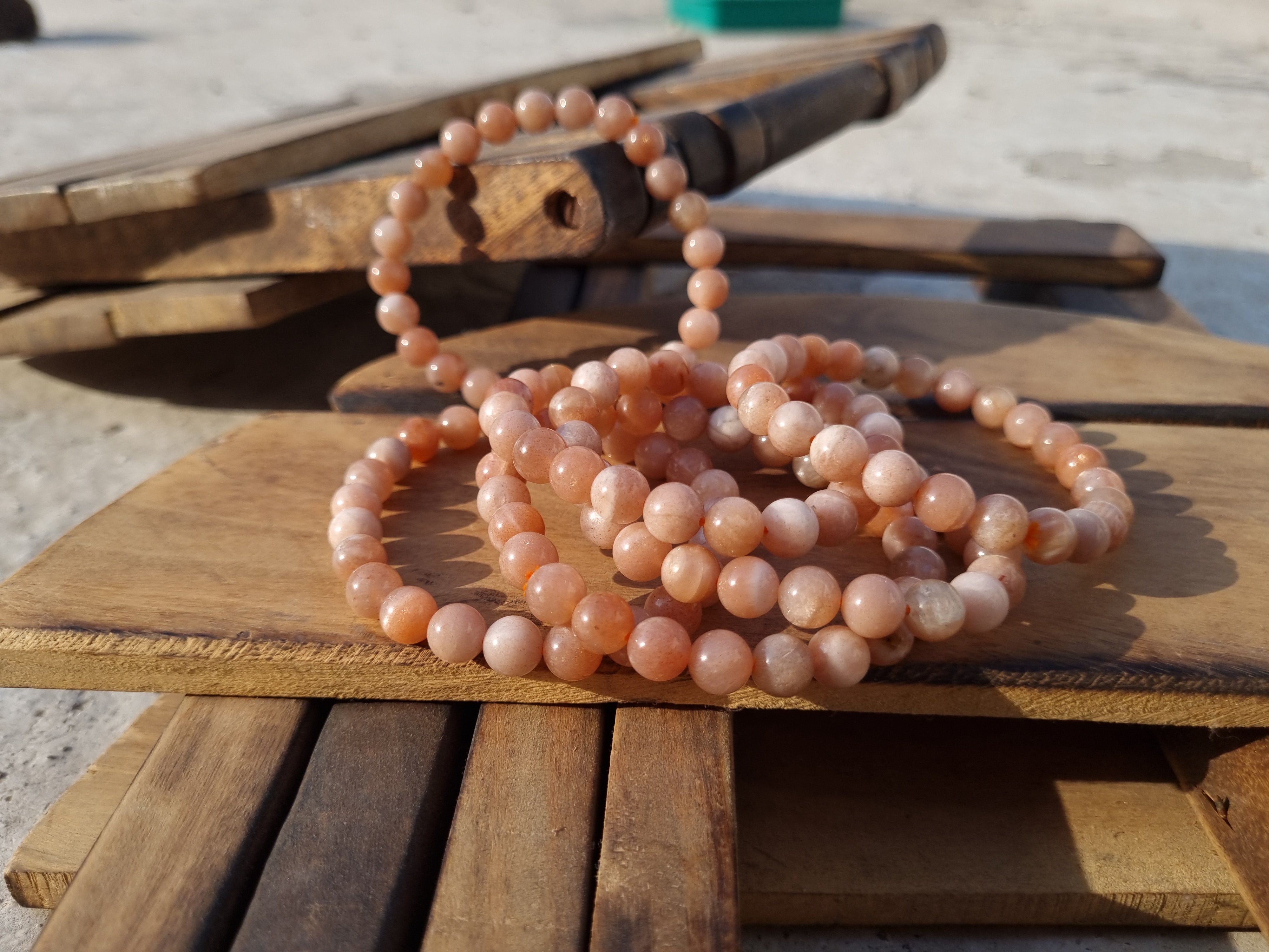 Sunstone Bracelet for Confidence & Joy | Healing Crystal Jewelry for Positive Energy 8 Mm