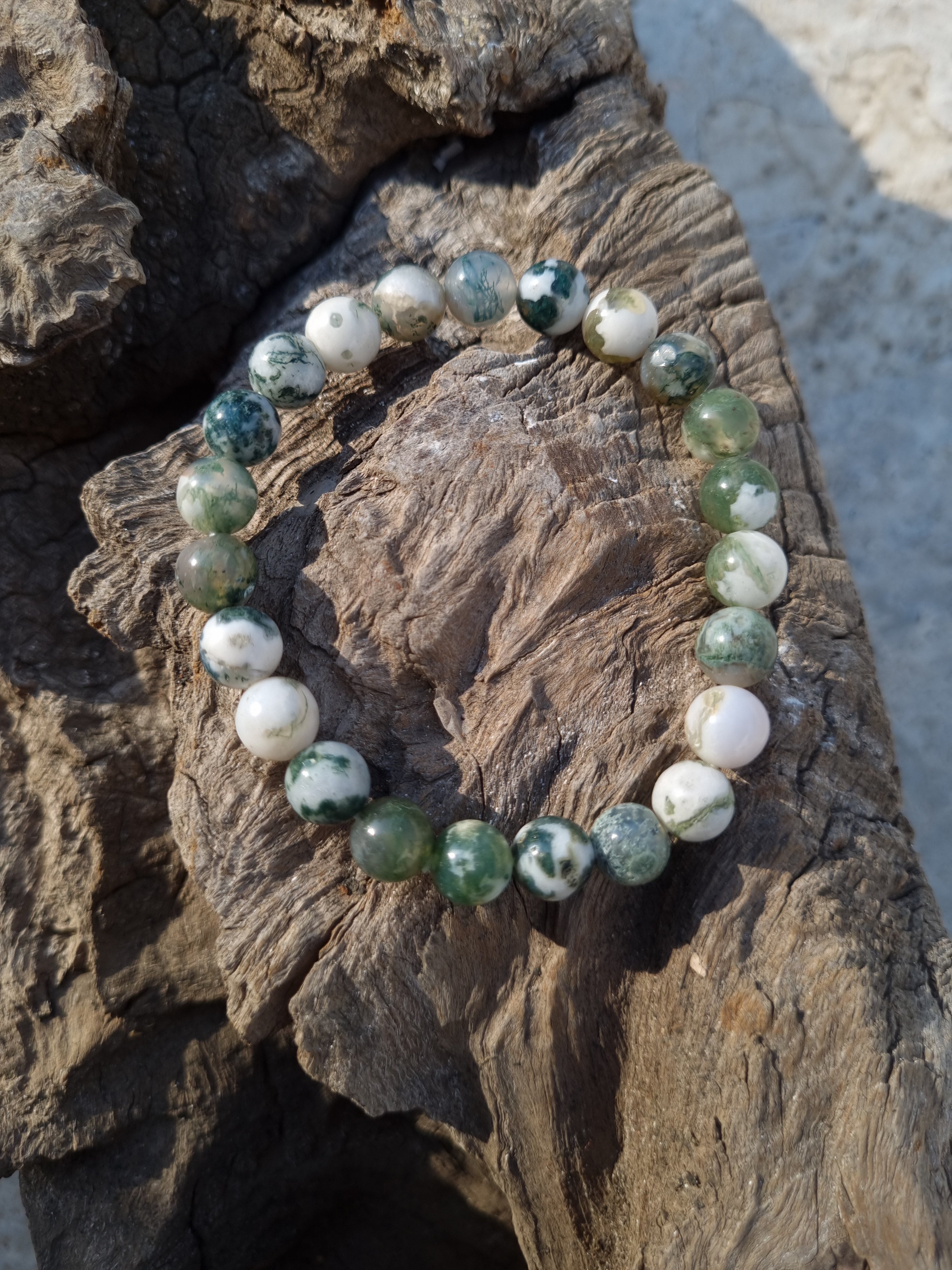 Moss Agate Bracelet | Tree Agate | Crystals Bracelet