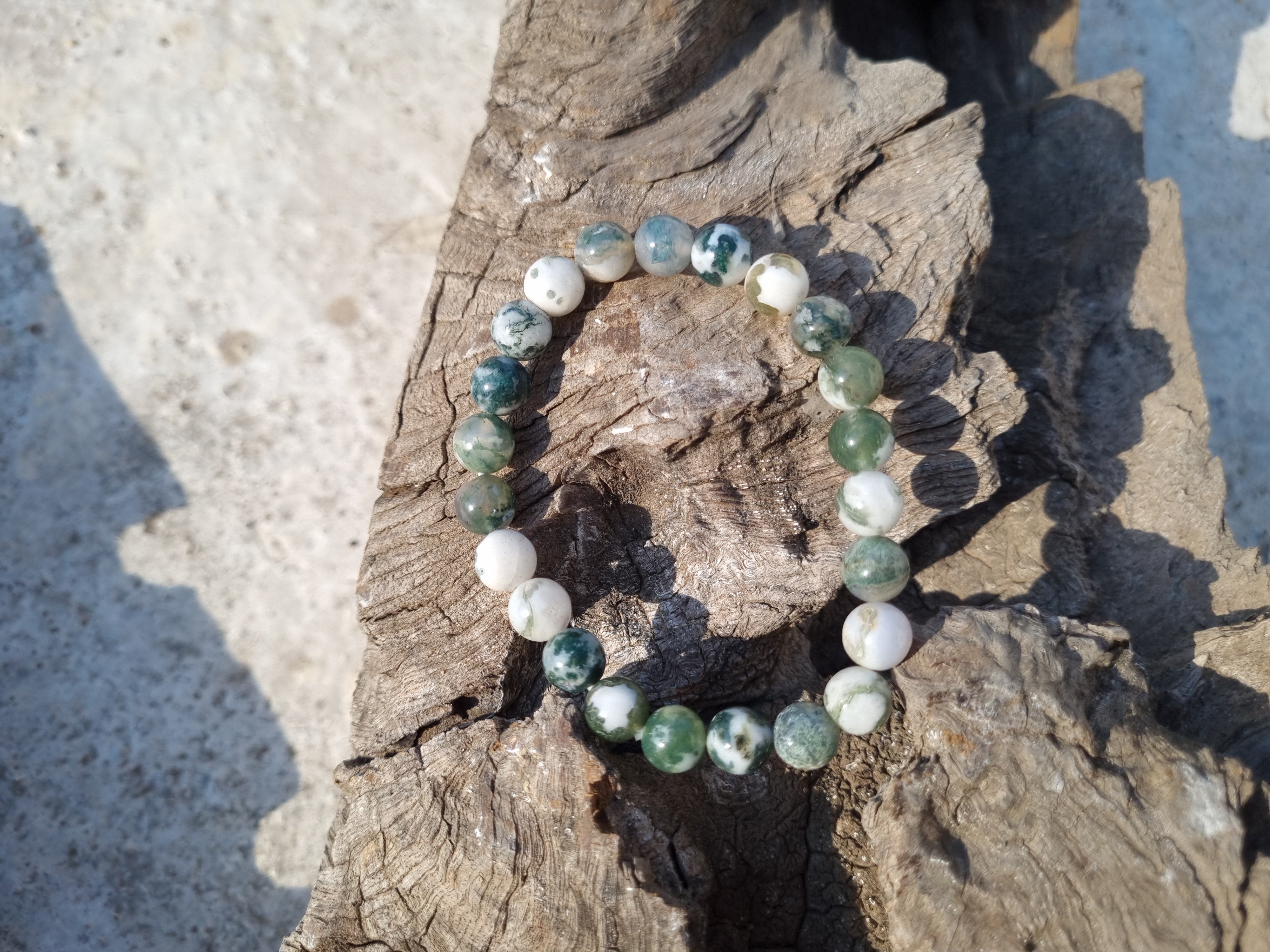Moss Agate Bracelet | Tree Agate | Crystals Bracelet