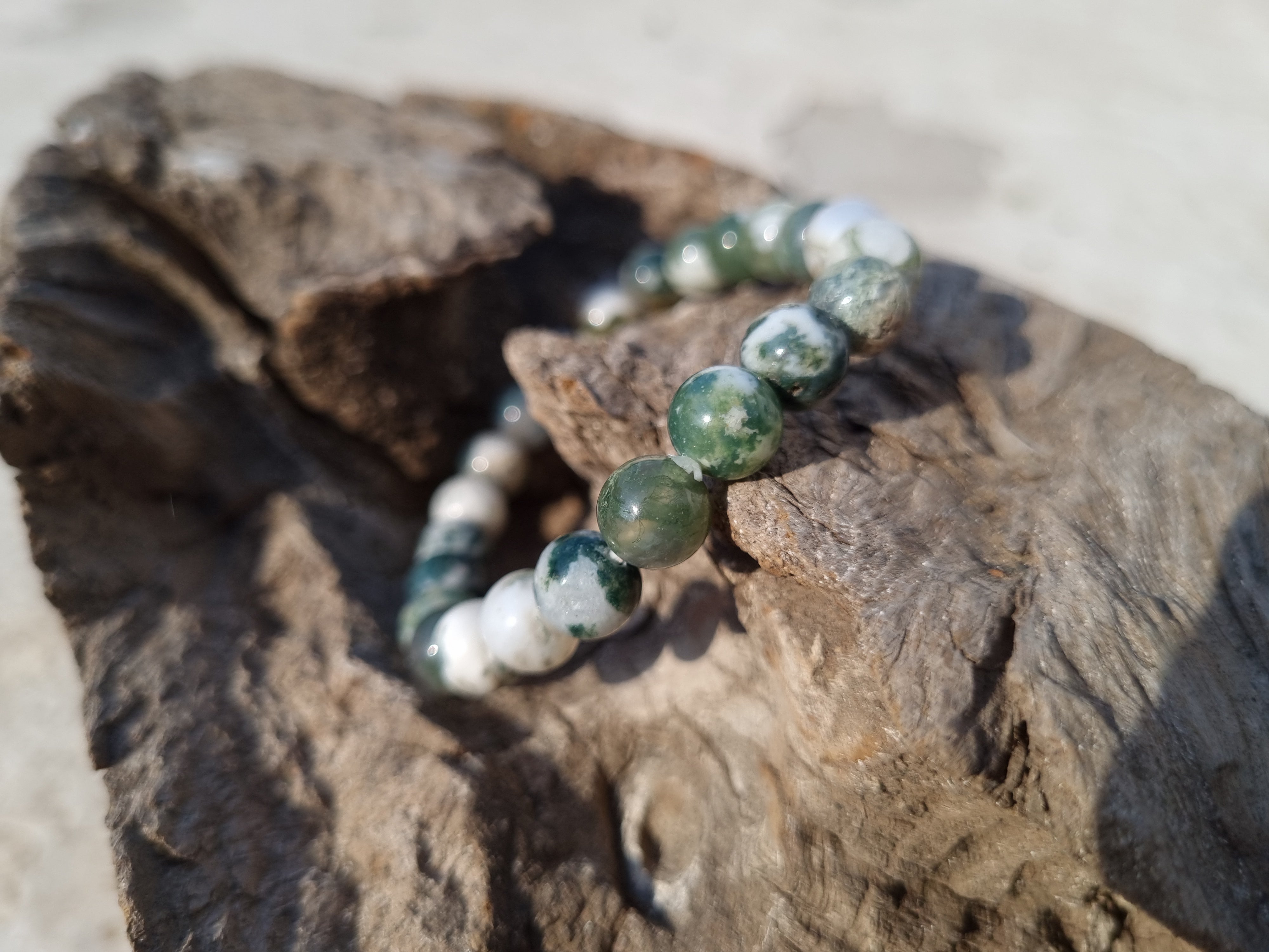 Moss Agate Bracelet | Tree Agate | Crystals Bracelet