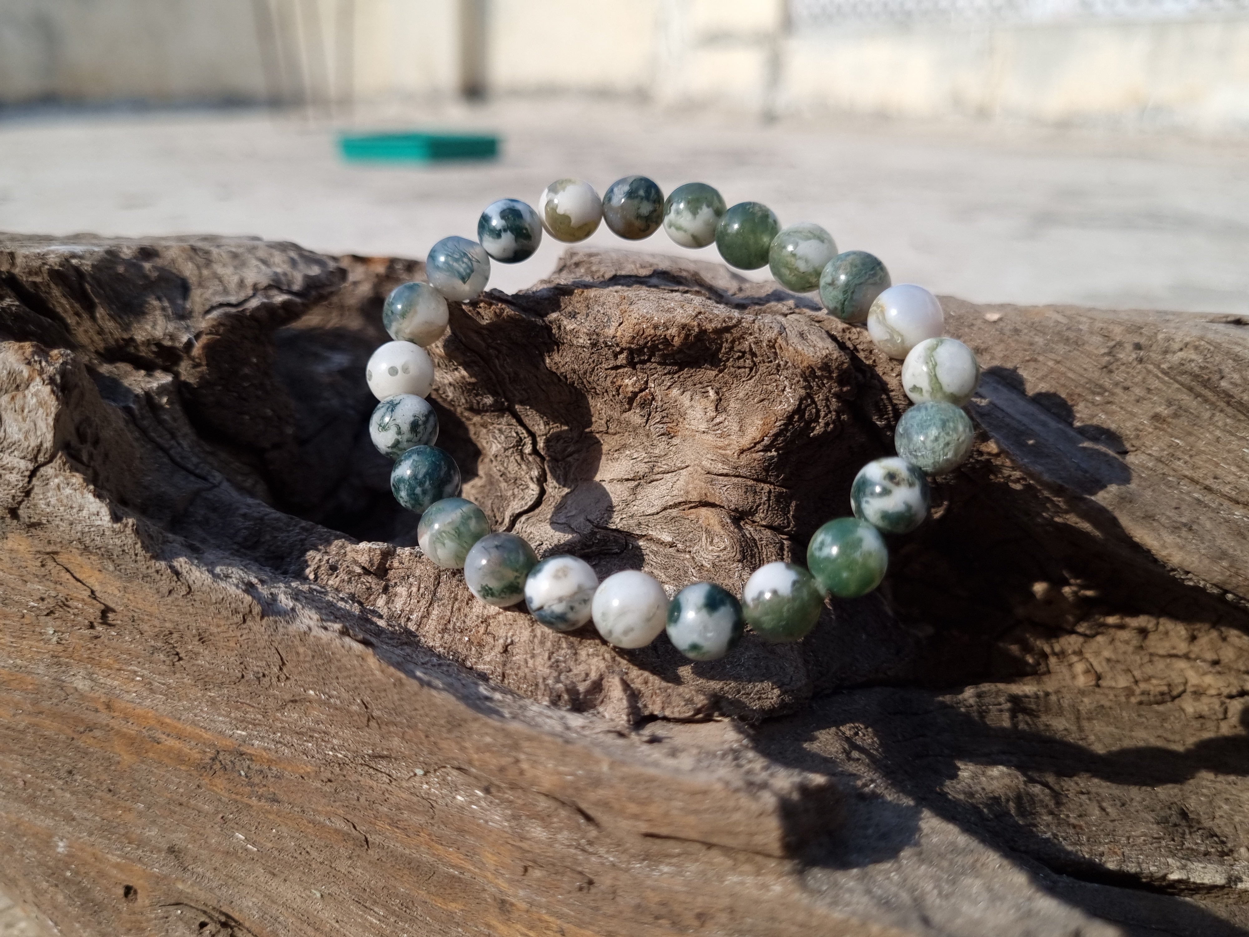 Moss Agate Bracelet | Tree Agate | Crystals Bracelet