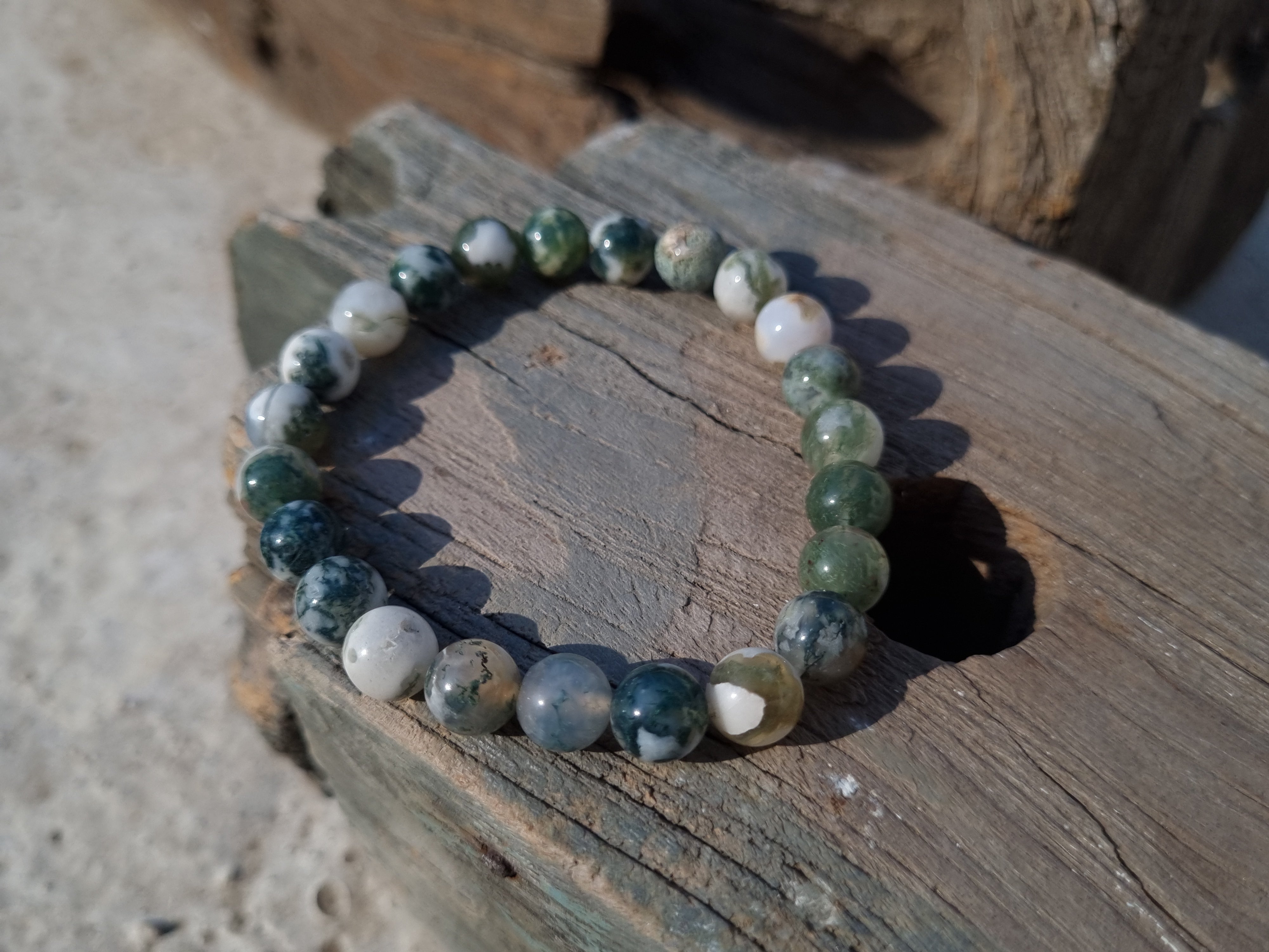 Moss Agate Bracelet | Tree Agate | Crystals Bracelet