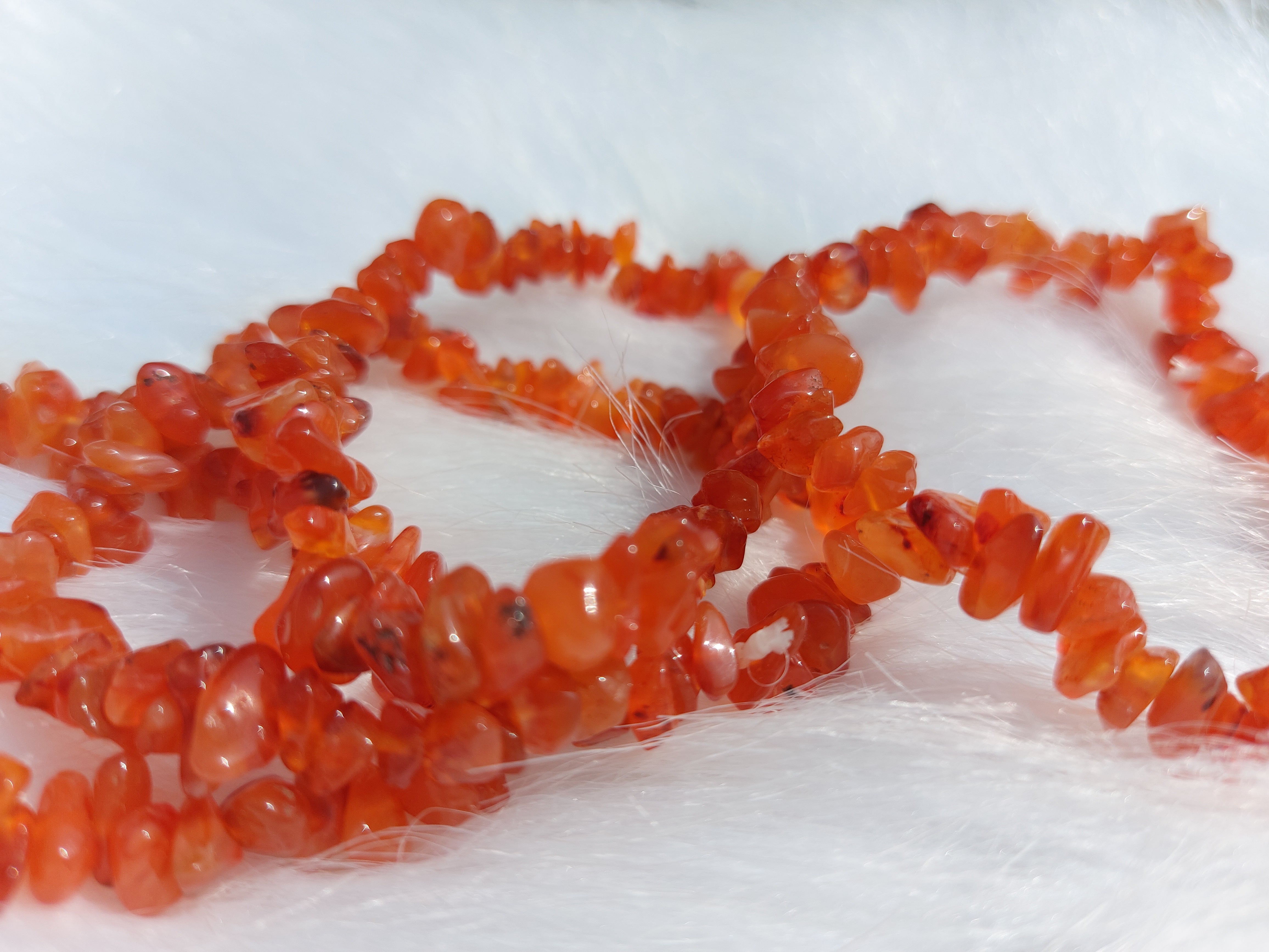 Red Carnelian Chip Bracelet