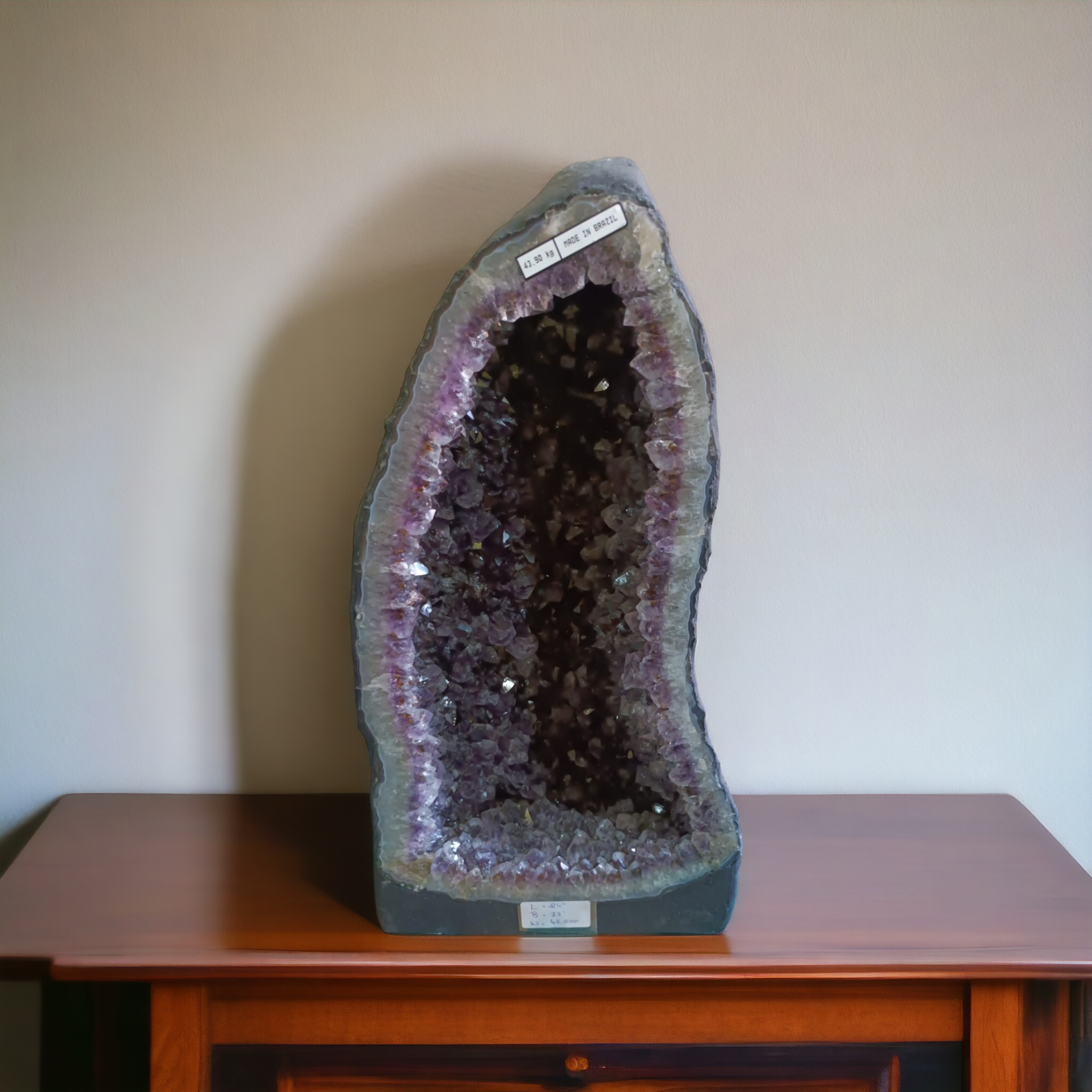 Natural Amethyst Geode Stone | Premium Purple Crystal for Home Décor, Vastu & Healing