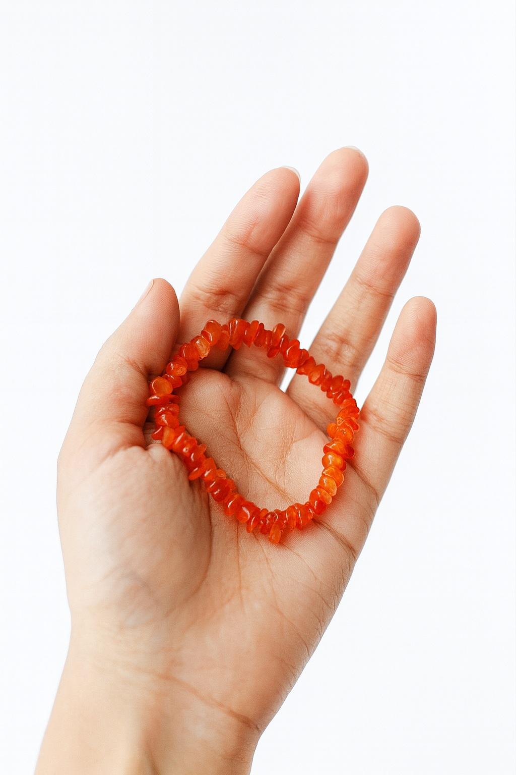 Red Carnelian Chip Bracelet